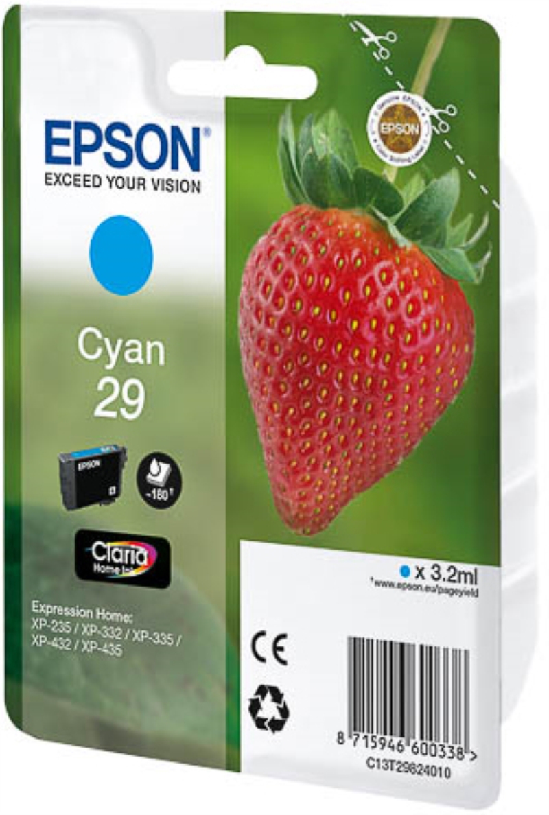 EPSON Cartuccia originale Epson T2982 fragola ciano
